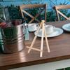 1Pc/6Pcs Portable Wooden Tripod Easel Adjustable Inclination Lightweight Foldable Beginners Paint Board Rack for Painting Sketching