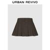 UR 2026 Women's Retro Pleated Cotton Mini Skirt