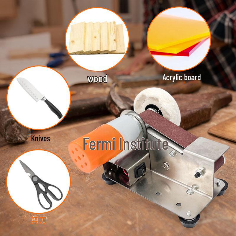 Compact Electric Sanding Belt Machine for DIY Woodworking and Polishing