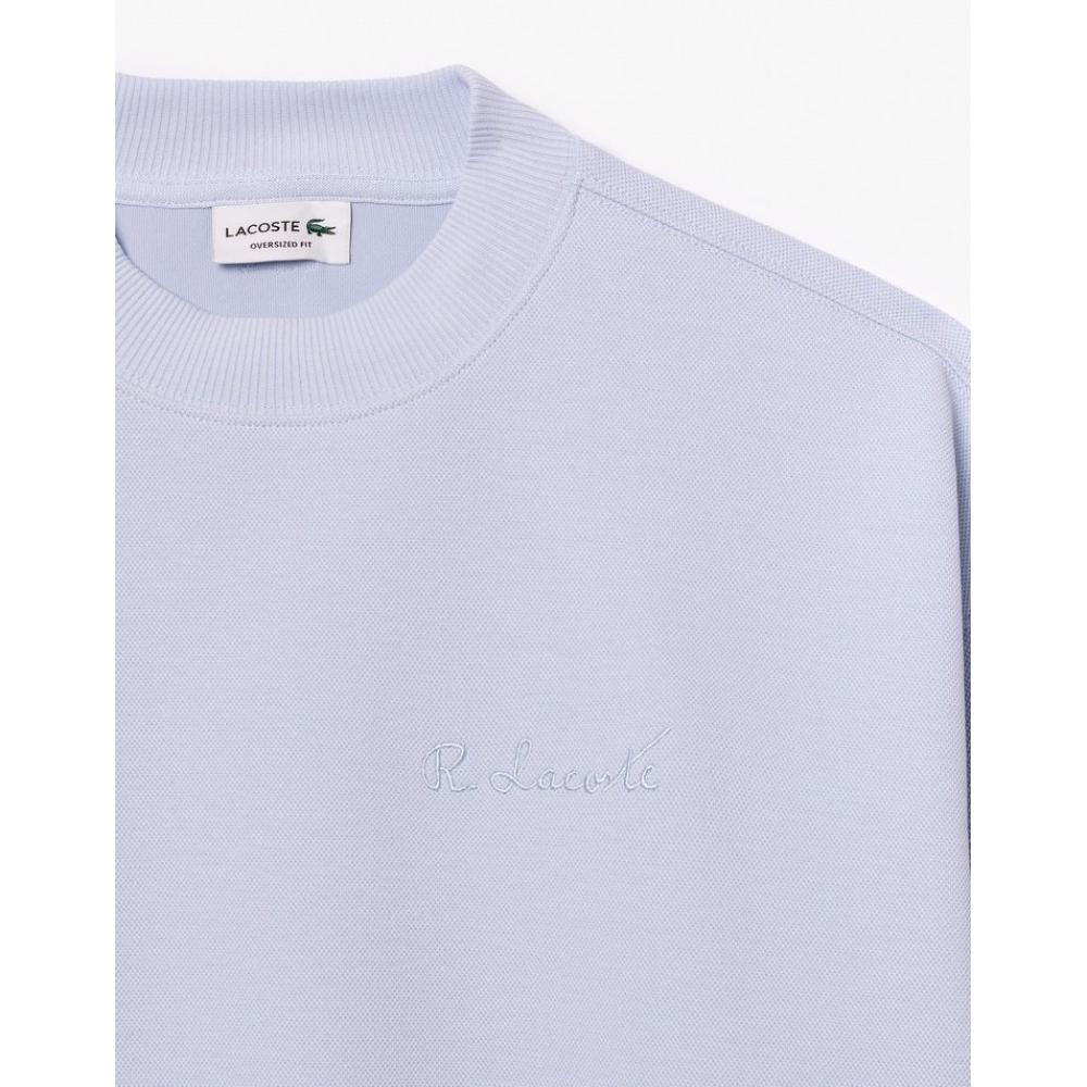 Lacoste Men S Signature Embroidered Match Mock Neck SweatShirt Sh7470 54g J2g