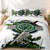 Celtic Football Club Custom Name 3pc set Perfect for bedroom use Comfortable bedding set includes a duvet cover and two pillowcases Ideal birthday or 