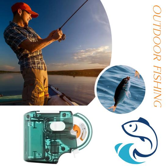Fishing Line Tier Transparent Uniform Speed Tight Coil Shock-proof Low Noise Tie Hook Portable Automatic Fishhook Tying Device Fishing Accessories