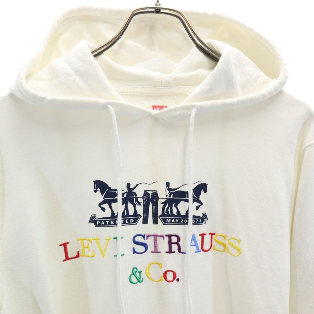 Levi's Mikiny s dlhým rukávom M biele Pánske Použité