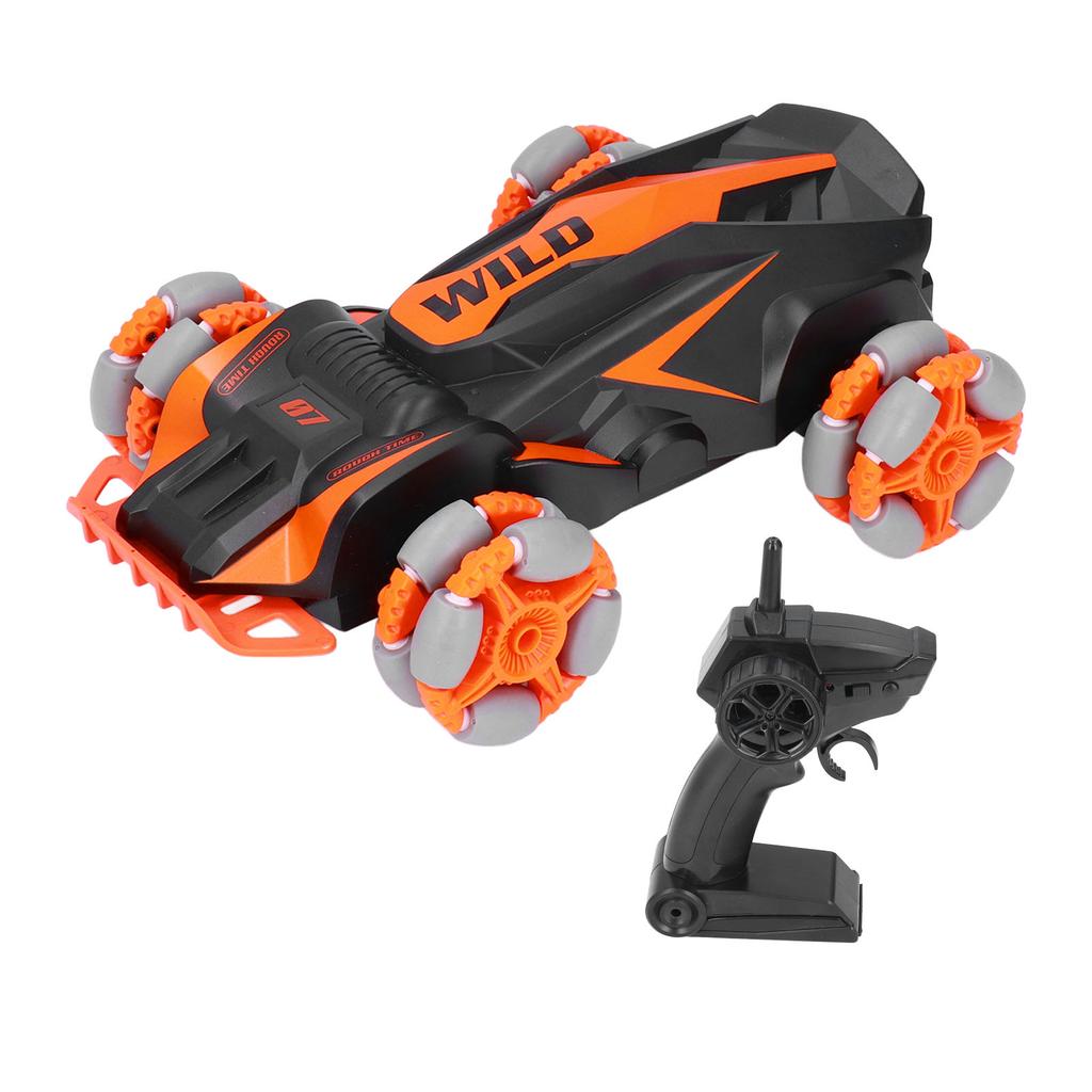 RC Car 1:24 2.4G USB Rechargeable Wireless Orange Remote Control Truck with Controller USB Cable