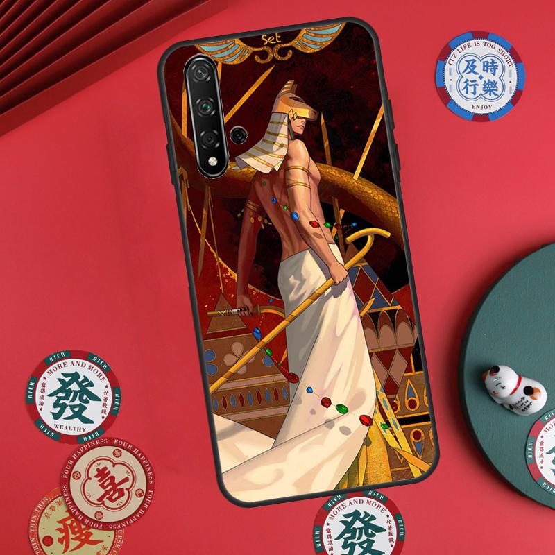 Egypt Nefertiti Anubis Ankh For Huawei Nova 5T 10 9 SE 7i 8i 11i 12i Y73 Y90 Y70 Y72 Y61 Y91 P60 Pro P30 P40 Lite Case