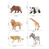 Realistic Static Zoo Animal Figurines Made Of Durable Pvc Lion Bear Panda Tiger Giraffe Mini Models
