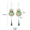 2026 Guochao Ancient Style Fan-Shaped New Year Blessing Card - Creative Hanging Gift