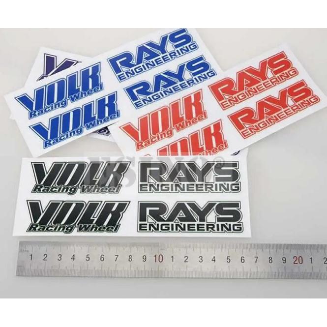 Volk Rays Autostyling Klasický Dekorativní Vinylový Ráfek Kreativní Sada Samolepek pro RAYS Volk Racing TE37 TE37 SL TE37C