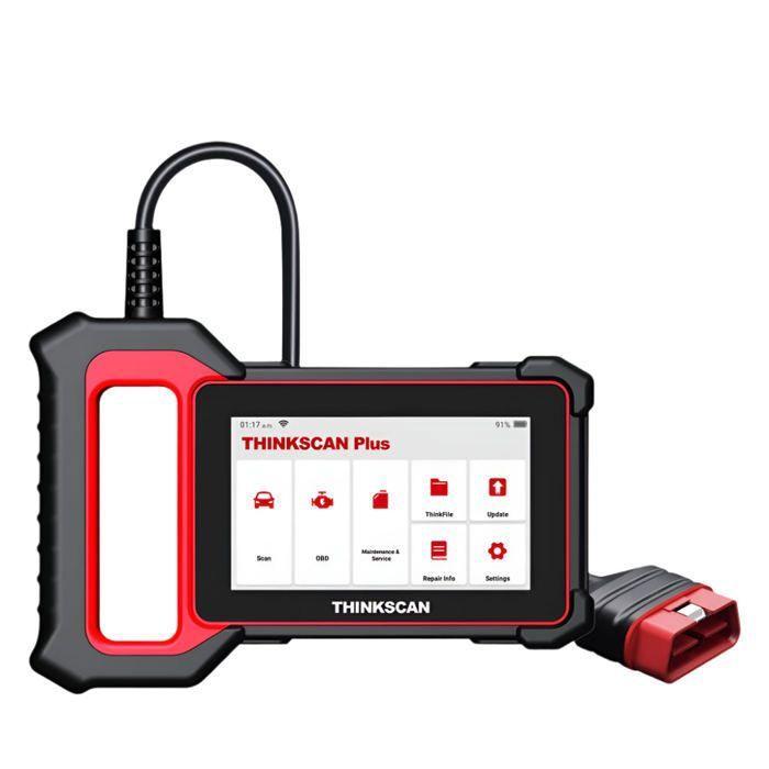 Scanner OBD2 - OEM - Thinkscan Plus S6 - Diagnóstico 7 sistemas - 28 reinicializações - Compatível 1992-2022 preto