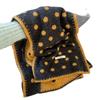 Red Korean atmosphere double-sided polka dot knitted scarf women's autumn and winter versatile thickened warm and cold scarf