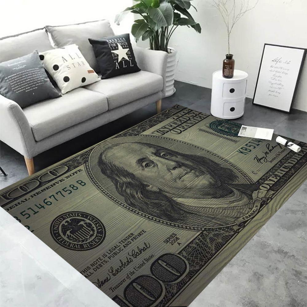 

Dollar Bill Carpet Mat Rug - Artistic Design Home Decoration Floor Mat for Living Room Rugs for Bedroom Carpets for Living Room 30x50cm