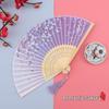 Traditional Chinese Folding Fan for Women and Children - Portable, Small, Perfect for Hanfu, Qipao, Dance, and Summer Use