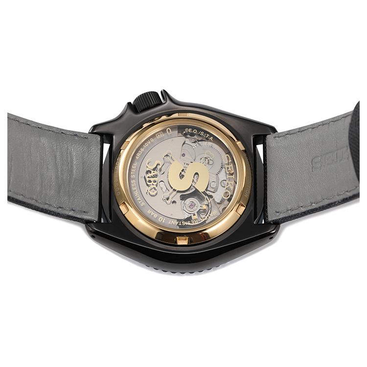 SEIKO Seiko5 ONE PIECE Collection Mechanical Movement Leather Strap Watch Men's Watches Blue Dial SRPH05K1