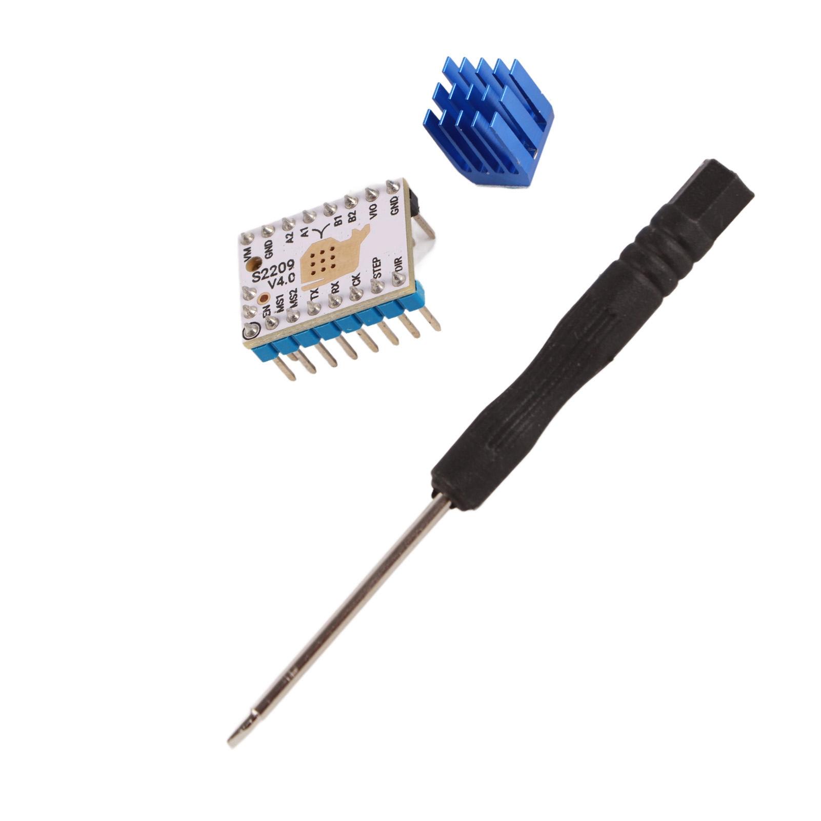 

Motor Driver Compatible TMC2209 Ultra‑Quiet Stepper Drive with Heatsink for 3D Printer
