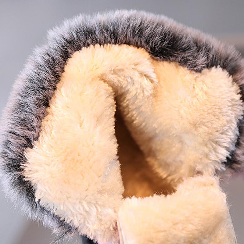 Winter Girls Boots Princess Snow Boot Sport Shoes Girl Children Warm Boots Fashion Soft Kids Sneakers