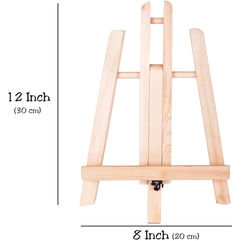 Variety Canvas Easel Stand Tabletop A-Frame Wooden Easel Size - 12""