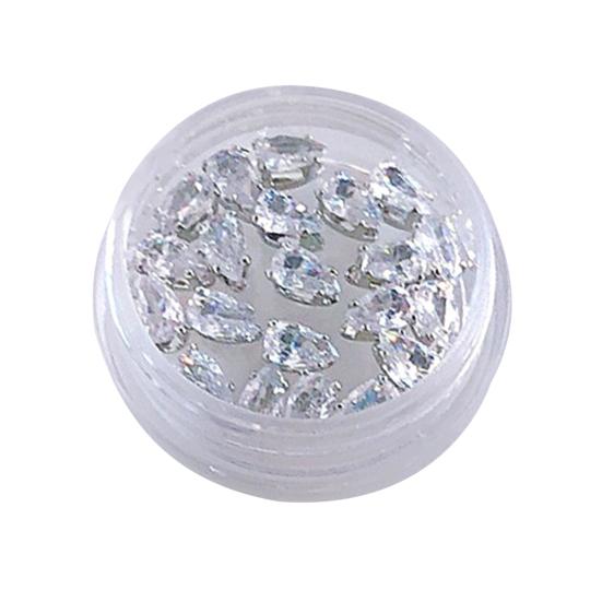 20 ks/krabice dekorace na nehty třpytivé nehtové umění kubické zirkonie lesklé nehtové kamínky šperky ozdoba pro ženy