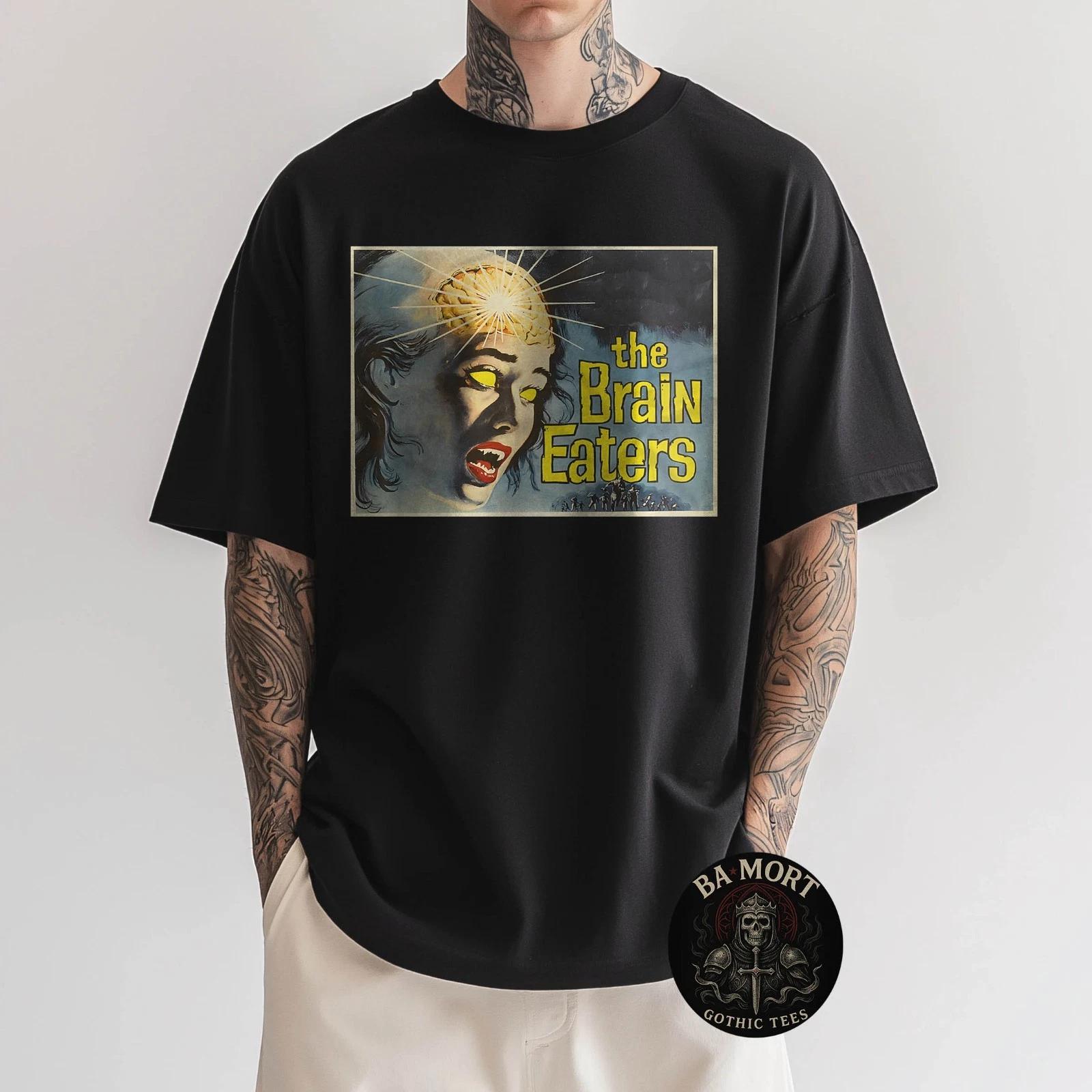 

Brain Eaters Vintage Horror 100% Cotton T-shirt Mens Tees Top 2XL