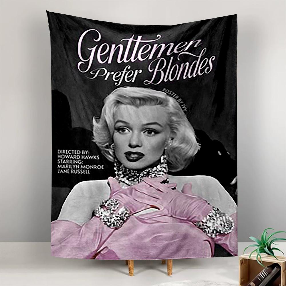 Tapestry Marilyn Monroe Gentlemen Prefer Blondes Movie Poster Wall Hanging