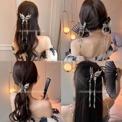 New Trendy Butterfly Hair Claw Clamp Vintage Silver Color Hair Clip Women Fashion Hairpins Hair Accessories