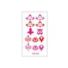 Waterproof Floral Forehead Tattoo Sticker for Women & Children - Ancient Costume Fairy Hanfu & Bride Red Stickers