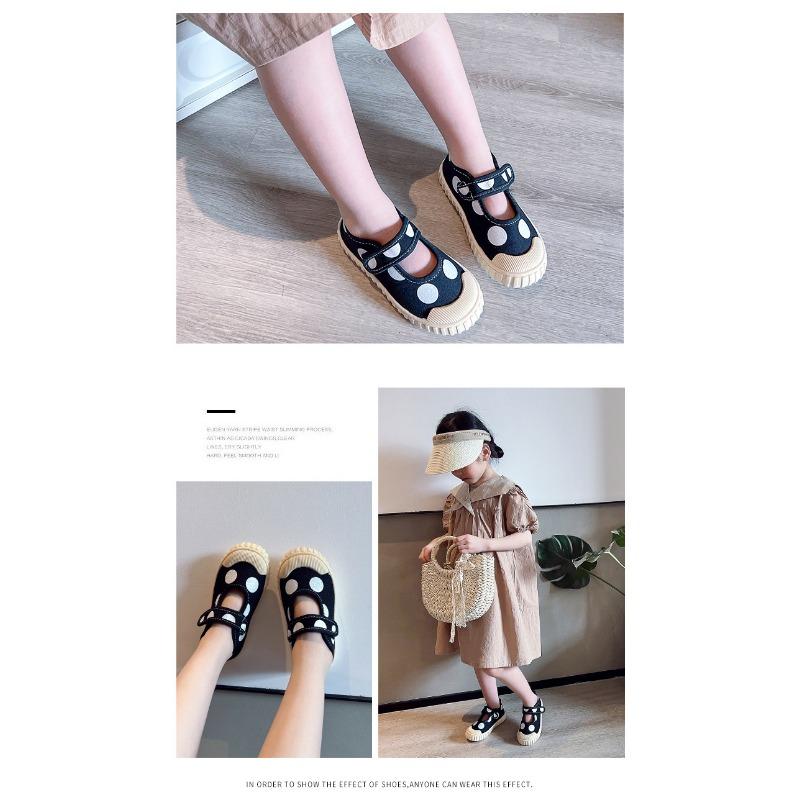 Spring New Children's Shoes Children's Cookie Shoes Girls Casual Small White Shoes Mary Sue Canvas Shoes