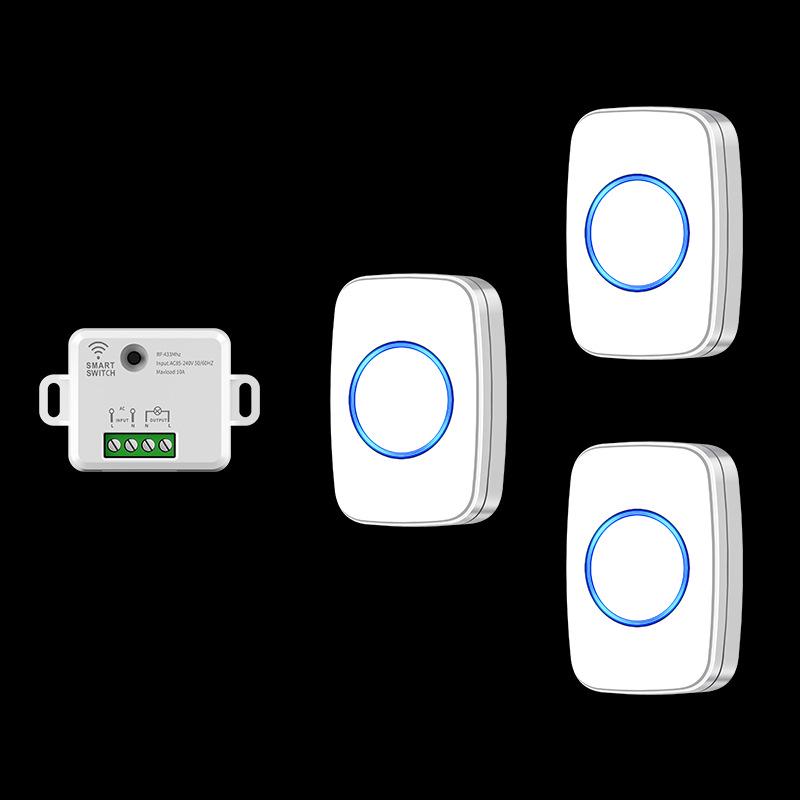 220V Wireless Remote Control Switch, No Wiring Needed, Master-Slave & Dual Control, Flexible Placement