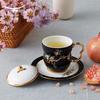 Yongfengyuan Madam Porcelain Pomegranate Garden Heaven & Earth Pair Cups