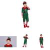 Delightful Christmas Elf Cosplay Costume Couple Outfit For Fancy Dress Xmas Party Role Play