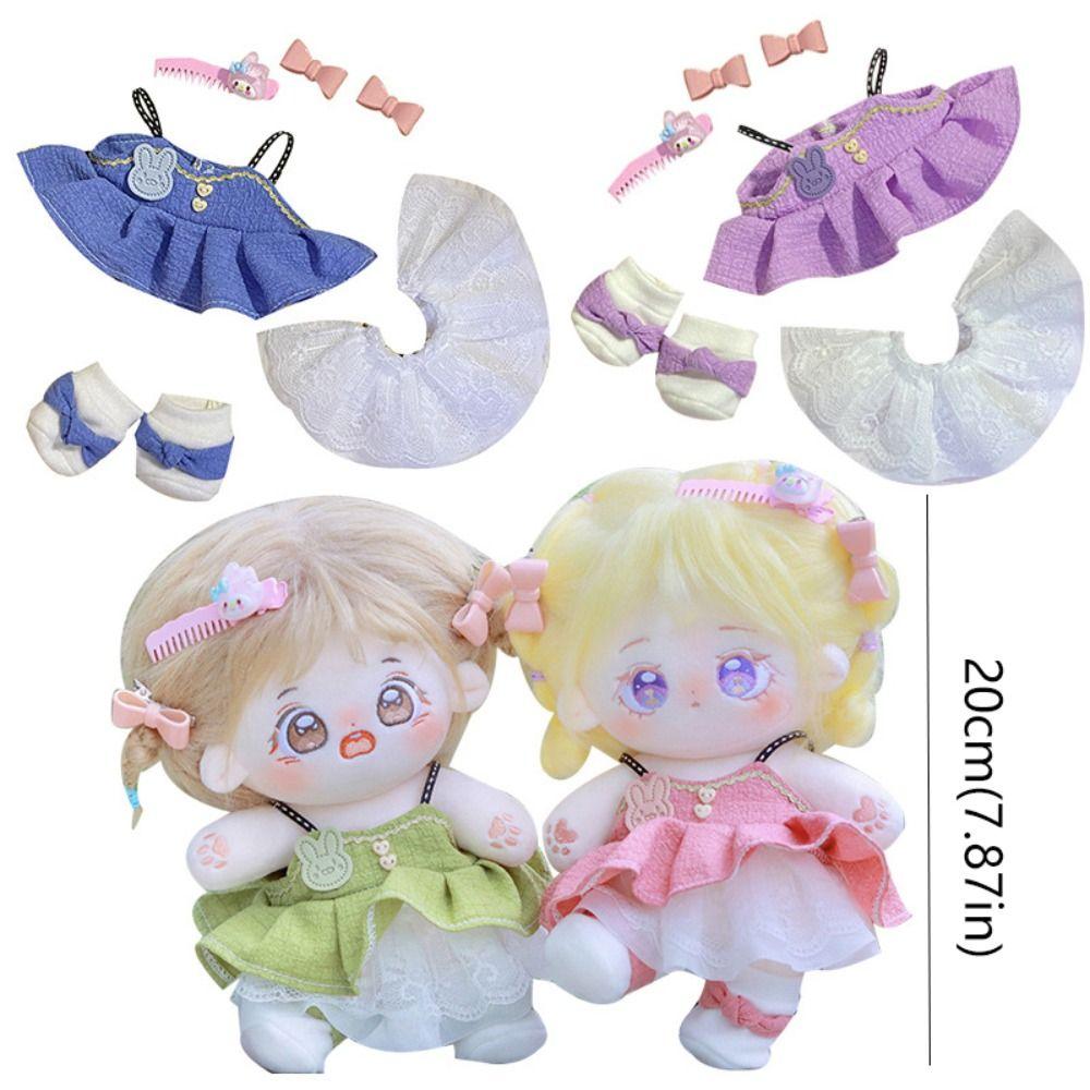20cm Cotton Doll Clothes Rabbit Dress No Attributes Dolls Clothes  Doll Accessories