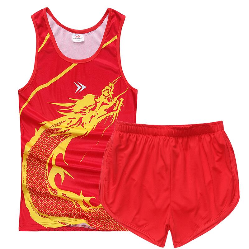 Unisex Track & Field Uniform Set: Fitness Vest & Running Gear for High School & Marathon Training