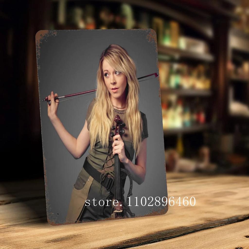 lindsey stirling Metal Plaques & Signs wall decor Vintage Tin Signs Captain Metal Poster Decor for Bar Pub Club Wall Decoration