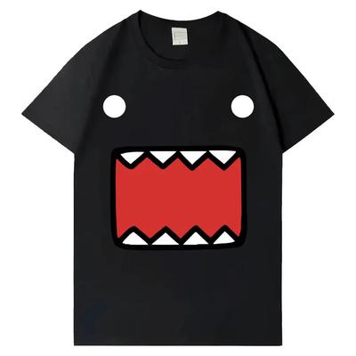 Domo Kun Anime Grafik T-Shirt Y2K Kawaii Cartoon Streetwear Tee Baumwolle S-5XL