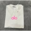 ALO Baumwolle Lockere Passform Unisex Rundhals T-Shirt Streetwear Lässiges Oberteil