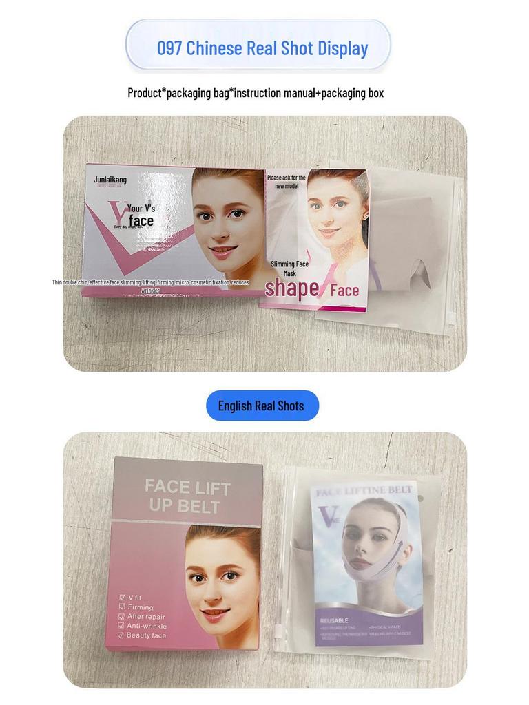 Purple Face Lifting Mask for Slimming Double Chin & Nasolabial Folds