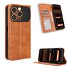 Flip Cover Compatible for Oukitel C17 Leather Case [Flip Vintage Leather] Shockproof Durable Retro Phone Case