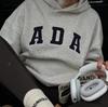 IN BLUE: England Trip Blogger Style Korean Cotton Loose Fit Lettered Pullover Hoodie Pair