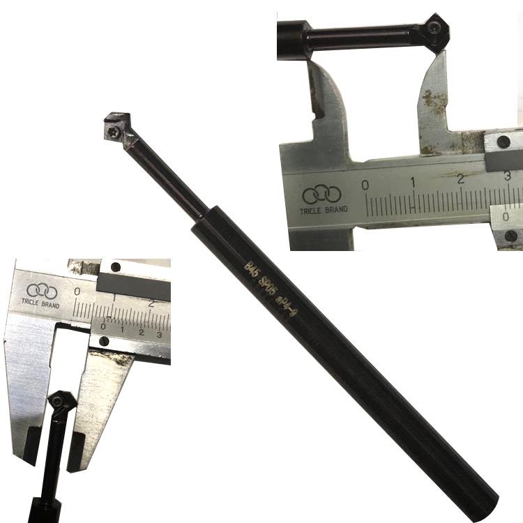 45° CNC Chamfer Tool, 2-Flute, Inner Hole, 90° Up/Down, Internal/External, Trimming, Deburring, Rounding.