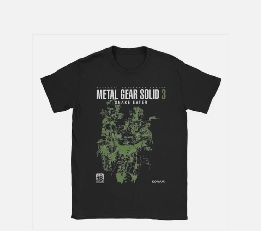 

Мужская футболка Metal Gear Solid 3 Snake Потрясающие футболки из чистого хлопка Футболка с коротким рукавом M
