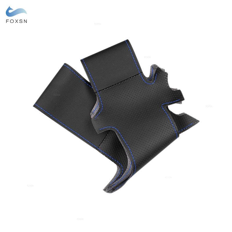 Для Kia Cerato 2005 - 2008 2009 2010 2011 2012 Для старого Kia Ceed Перфорированная кожа Автоаксессуары Интерьер Чехол на руль blue line