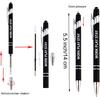 PASISIBICK 12 Pieces Motivational pirational Quotes Snarky Screen Touch Stylus Ballpoint Pens, Office Encouraging Scriptures, Black Ink (12