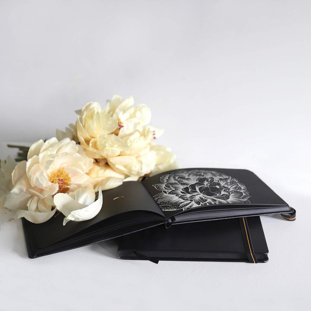 Rhodia Touch Carbon A5 Landscape 112 RHODIA Touch Cf116116 Sketchbook, Paper, (Black Paper, Plain, 120g, Pages)