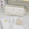 INS Snowflake Patterns Pencil Case Large Opening Large Capacity Stationery Pouch Stationery Organizer Students