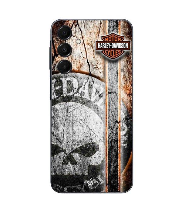 Coque Pour Samsung Galaxy A15 Harley Davidson tête de mort vintage Maniacase