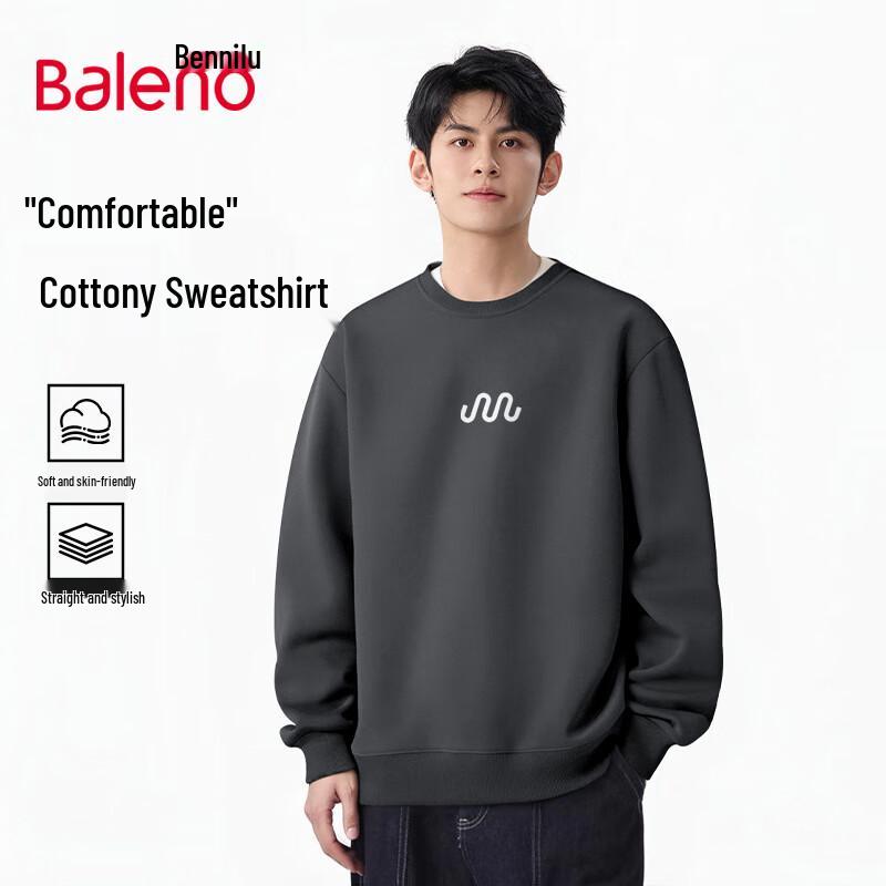 

Baleno Men s American Retro Heavyweight Crew Neck Sweatshirt 5XL