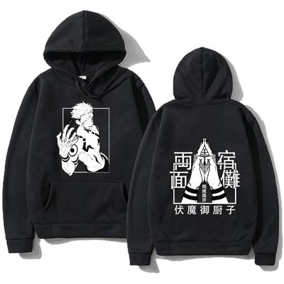 2024 Anime Jujutsu Kaisen Fushiguro Toji Grafik Hoodie Herren Damen Mode Übergroßer Pullover Shirts Männlich Manga Mode Kapuzenpullover Top