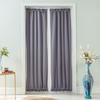 Rod Pocket Door Curtain Thermal French Door Curtain Room Darkening Privacy Blackout Curtain Panel for Kitchen Patio Doors