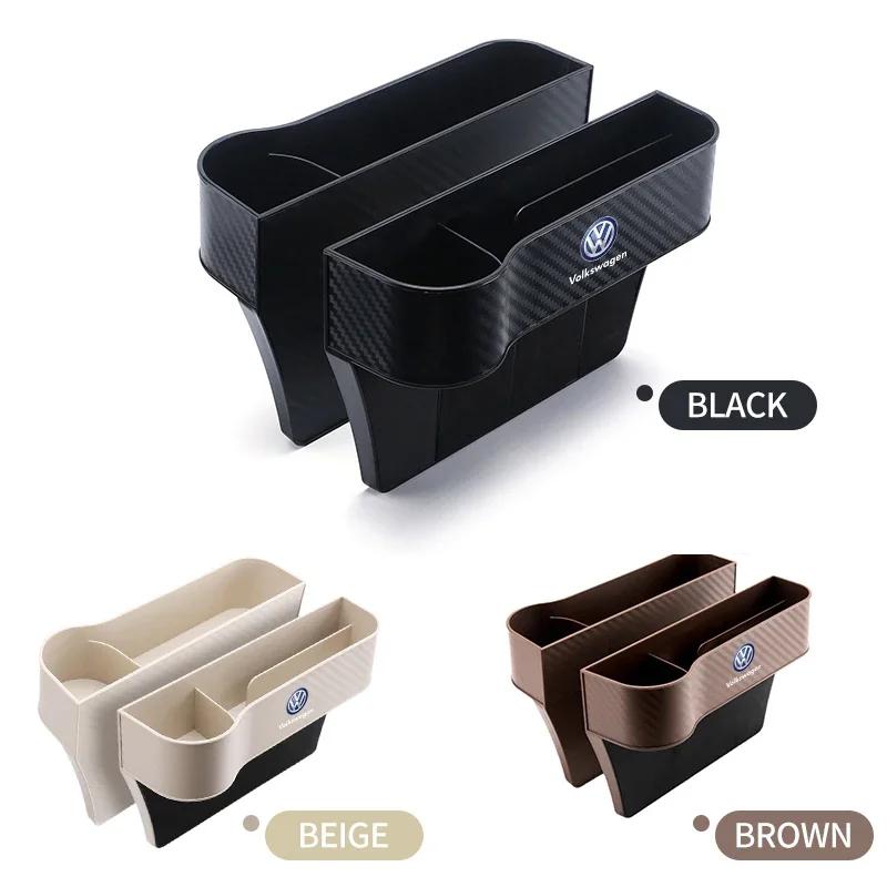 Car Seat Crevice Gaps Storage Box Seat Organizer Car Storag Box For Volkswagen Polo Passat B5 B6 B7 T4 T5 4 5 6 Tiguan Jetta Gol