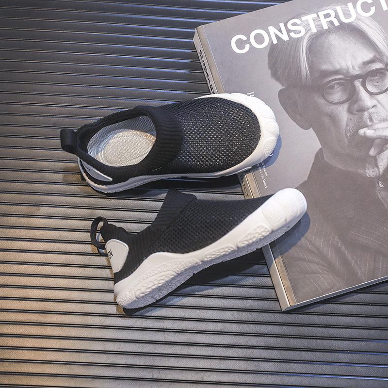 

Летние новые детские сетчатые туфли с выемками из сетки для мальчиков, слипоны для девочек, маленькие белые туфли из сетки для девочек 37 чёрный