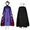 R-Dream Snow White Wicked Queen Cosplay Villain Costume for Halloween, Women's Dress with Crown and Cape, Plus Size (Small)